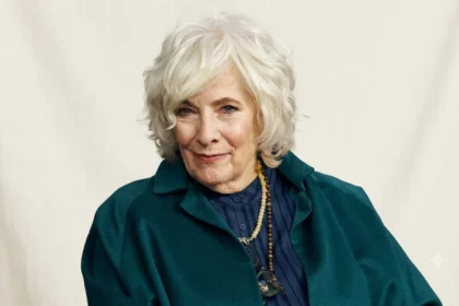 Connie Needham, the actress known for her role as Elizabeth Bradford on the TV show Eight Is Enough, portrait photo with a clean and simple background.